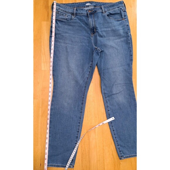 Old Navy Pop Icon Skinny Women's Size 16 Short Medium Wash Blue Denim Jeans - Picture 7 of 9
